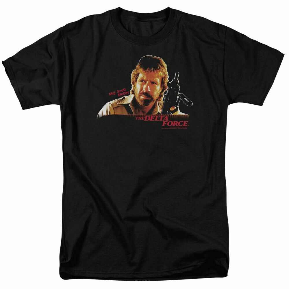 

Delta Force Maj Scott MCCoy T Shirt Mens Licensed War Movie Tee Black XL