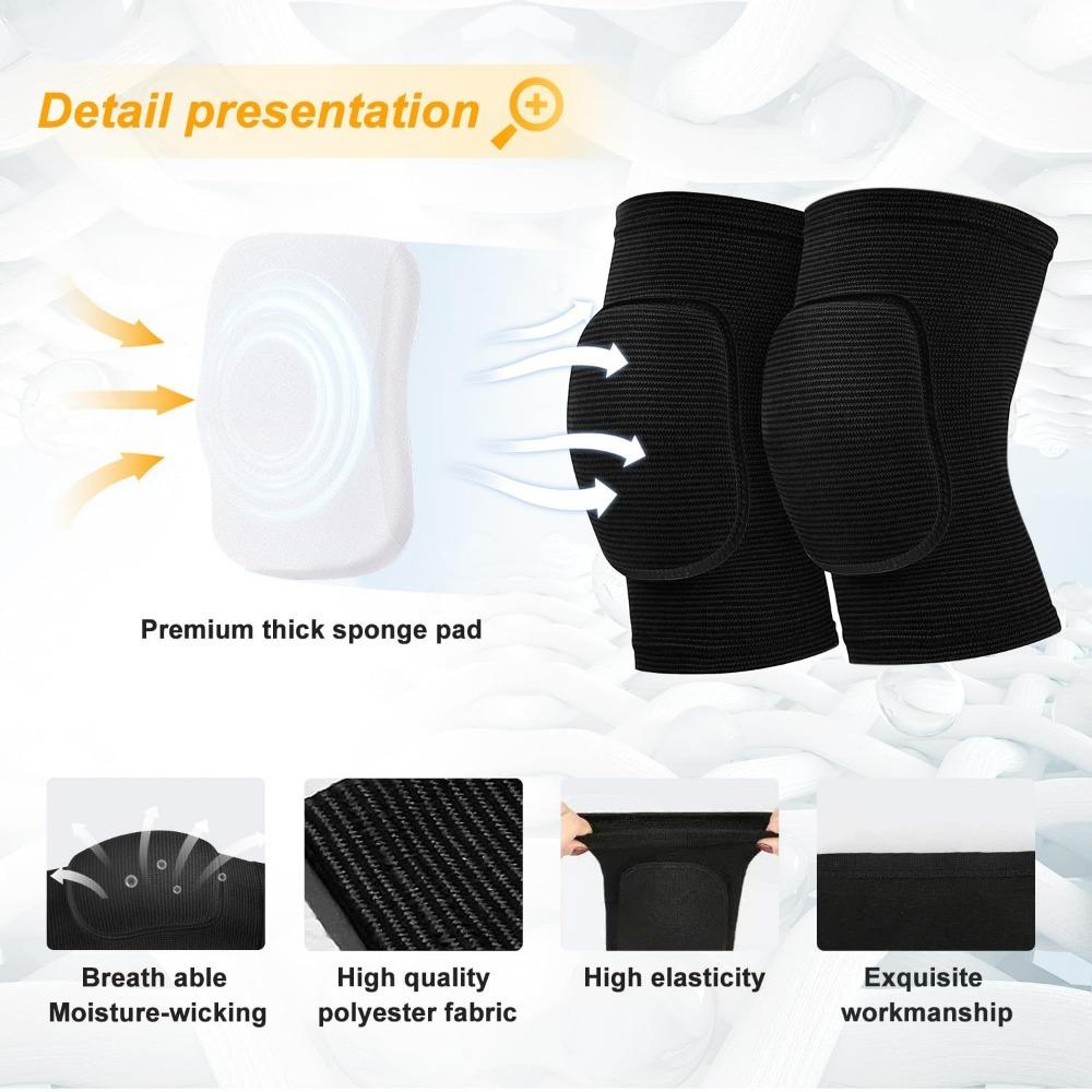 Volleyball Knee Pads Dancers Soft Breathable Knee Pads Knees Protective Brace Volleyball Football Dance Yoga Tennis Running Cycling Climbing