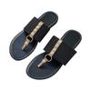 Summer women's fashionable flat bottomed sandals with clipped toes