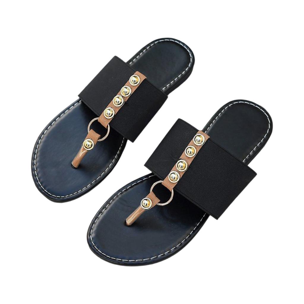 Summer women's fashionable flat bottomed sandals with clipped toes