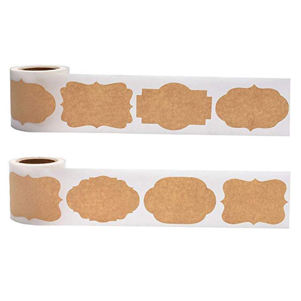 300 Stickers/Rolls/30x50mm Kraft Paper Blank Decorative Stickers Stickers Diy Stickers Baking Packaging Stickers Labels