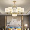 NuFeng Modern Chinese Style Chandelier, 12-Light, 3-Color Dimmable