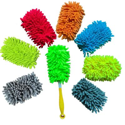 Chenille Duster Refills Handheld Duster Brush with Replaces Duster Pads for Home Car Clean Furniture Window Fan Cleaning Tools