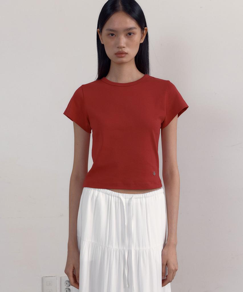 38COMEONCOMMON Symbol Slim 90S T-Shirts (Dusty Red)