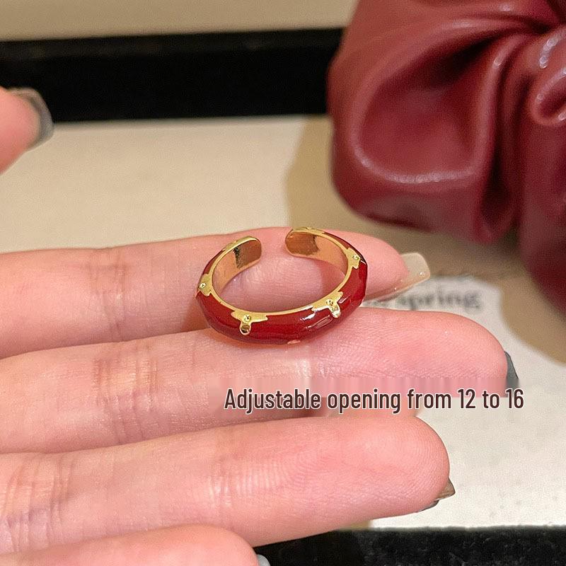 Retro Style Versatile Heart Open Ring for Women