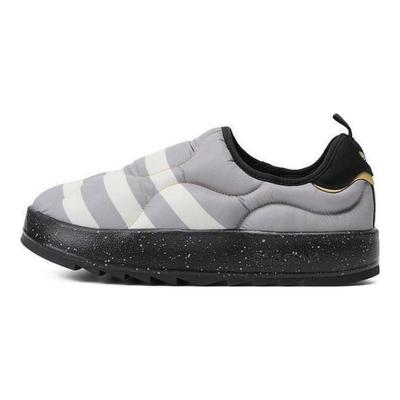 Originals Puffylette Directional Round Toe Slip-On Shock Absorbing Durable Low-Top Casual Shoes Unisex Casual Shoes Black White Gray IF4327
