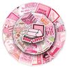 50 Pink Girly Creative Waterproof Stickers for Earphones, Water Bottles, and Refrigerators