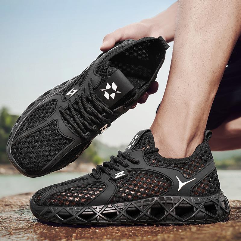 Men's Summer Versatile Low-top Trendy Versatile Mesh Shoes Outdoor Casual Comfortable Breathable Lazy Shoes