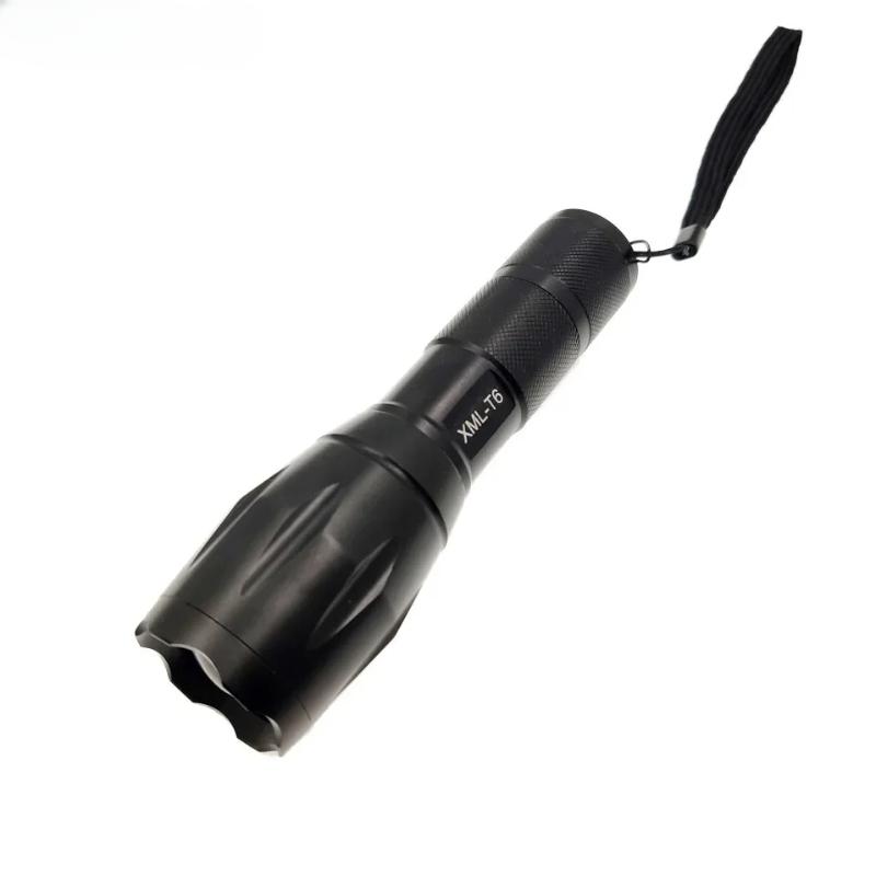 T6 Led Flashlight Ultra Bright Torch 5 Switch Modes Zoomable Focusing Bike Light 18650 Battery/AAA for Camping