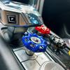Car Central Control Rotary Knob Sticker Metal Valve Handle For Interior Key Gear Ignition Device Modification Ornament
