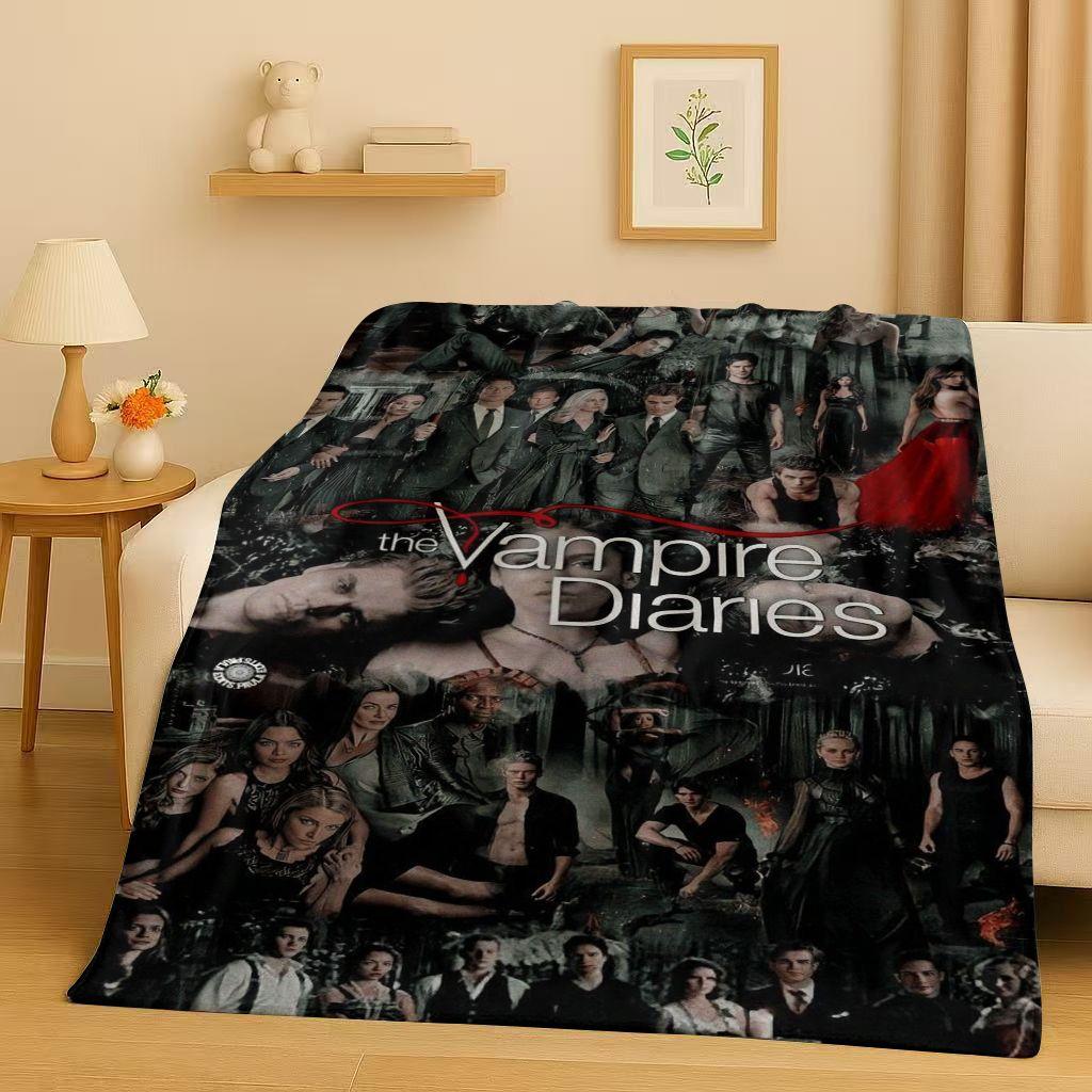 

Classic The Vampire Diaries Damon Salvatore TV Flannel Blanket,Ultra Soft Warm Plush Throw for Home Bedroom Bed Sofa Cover Kids 150x200cm
