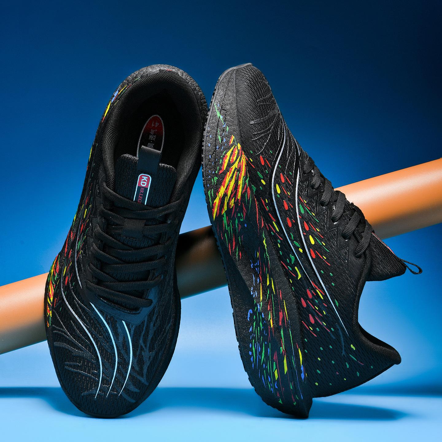 

2025 new ultra-light real explosive soft-soled shock-absorbing sports shoes for men and women, versatile wear-resistant and non-slip racing carbo 45