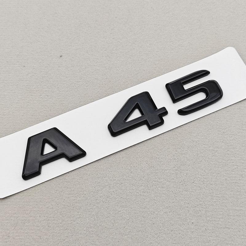 3D ABS Car Letters Logo Trunk Badge Emblem Sticker For Mercedes Benz A Series A45 CLA45 W169 W176 W177 C117 W118 Accessories