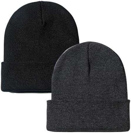 Rosoz Unisex Winter Beanie Cuffed Knit Skull Cap for Men and Women