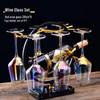 ZISIZ U-Shaped Wine Decanter and Colorful Glass Set
