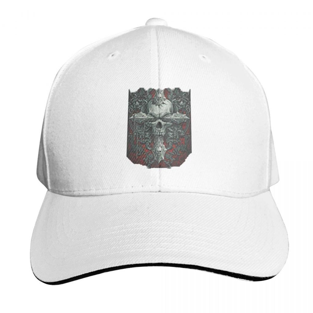 Celtic Cross Skull with Cross In eyes Baseball Cap Gift for Him Her Casual Daily Wear Quick Dry PerforUnisexce