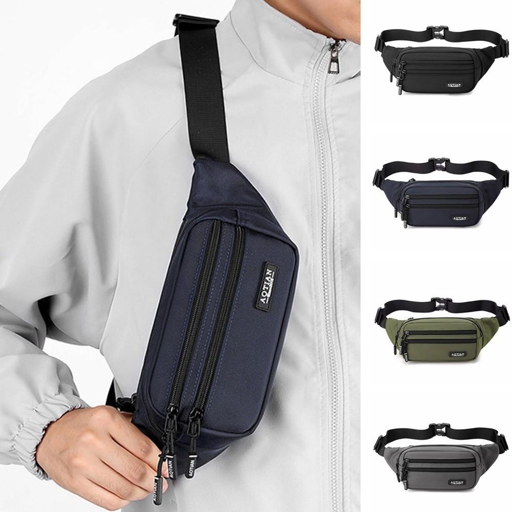 Large Capacity Sports Phone Bag Multi-function Men Chest Bag Gym Bag Running Waist Bags  Sports
