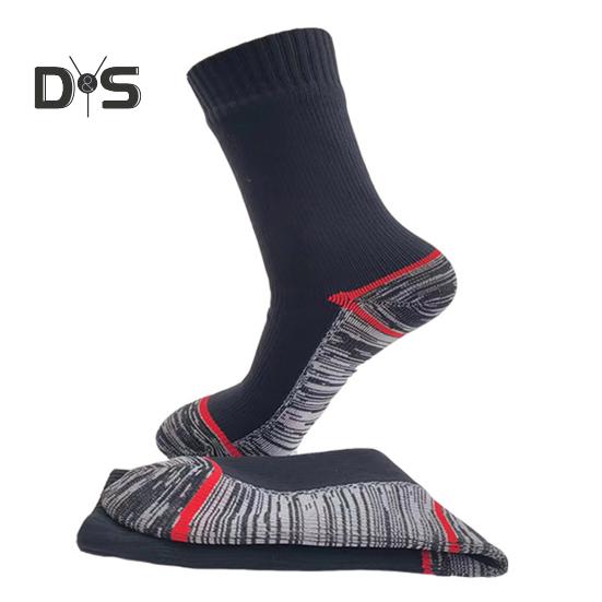 

1 пара водонепроницаемых носков, 3-слойные, дышащие, влагоотводящие, для мужчин и женщин, для активного отдыха, зимнего туризма, кемпинга, катания на лыжах, вброд, рыбалки, компрессионные носки M