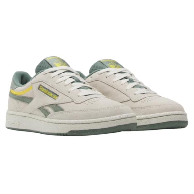 Reebok Club C Revenge Trek Green Classic Yellow Bone Sneakers 100074164