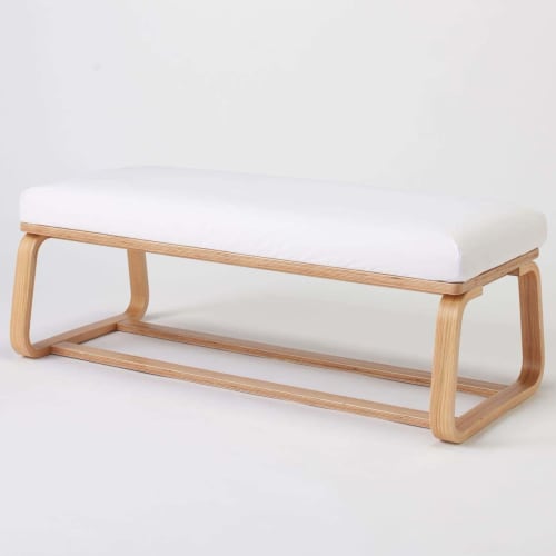 MUJI Bench 1 That Can Be Used In the Living Room or Dining Room Oak Wood Width 113 X Depth 46 X Height 40.5 Cm 82598476