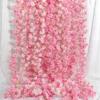 Artificial Cherry Blossom Vine – Silk Floral Decoration for Indoor Ceilings and Air Conditioning Water Pipe Covers