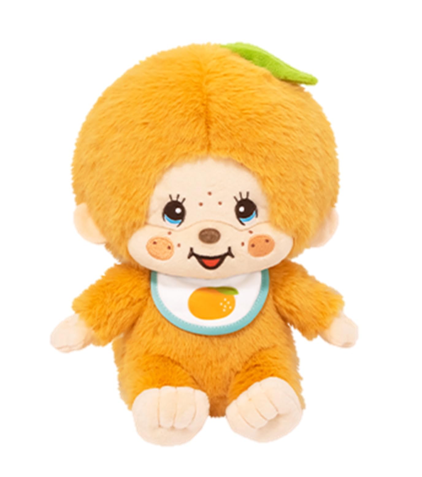 Monchichi Plush Toy, Fruit Design, Large Size (L), Extra Large, Mandarin Orange, Monchichi-kun, Approx. 30cm