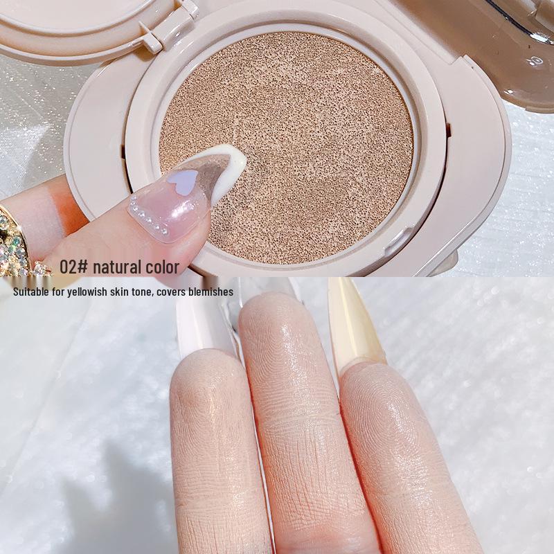 Xixi Soft Light Face Concealer Cushion Cream - Moisturizing, Lightweight, Pore-Minimizing, Natural Finish.