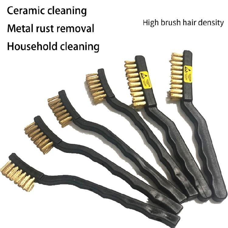 Long Last Rust Remover Cleaning Brush Reinforced Copper/Steel Wire For Bike Automotive Parts And Household Use