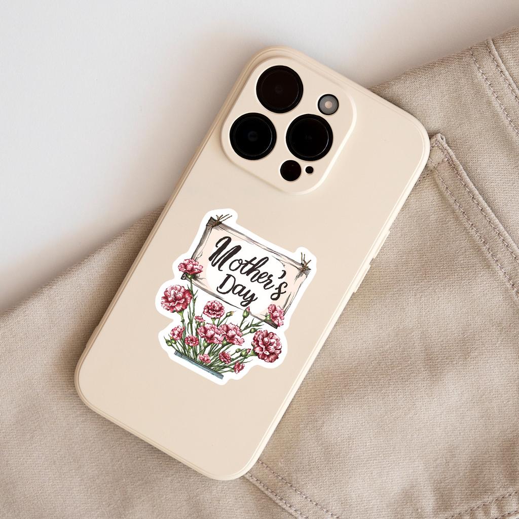 50 Mother's Day Holiday Graffiti Stickers Mobile Phone Computer Mobile Phone Waterproof Stickers Creative Mother's Day Stickers