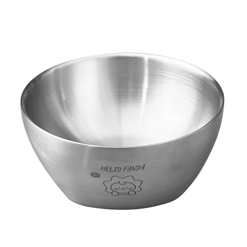 304 Stainless Steel Rice Bowl Anti scalding Kid Bowl Double Layer Soup Bowl Thickened Food Container Kitchen Tableware