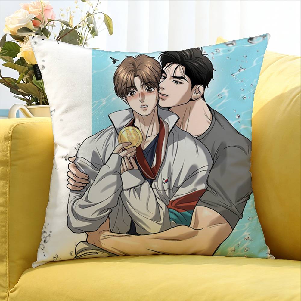 Bl Manhwa Jinx Joo Jaekyung Kim Dan Various Sizes Square Pillow Case For Car Home Bedchamber Decor