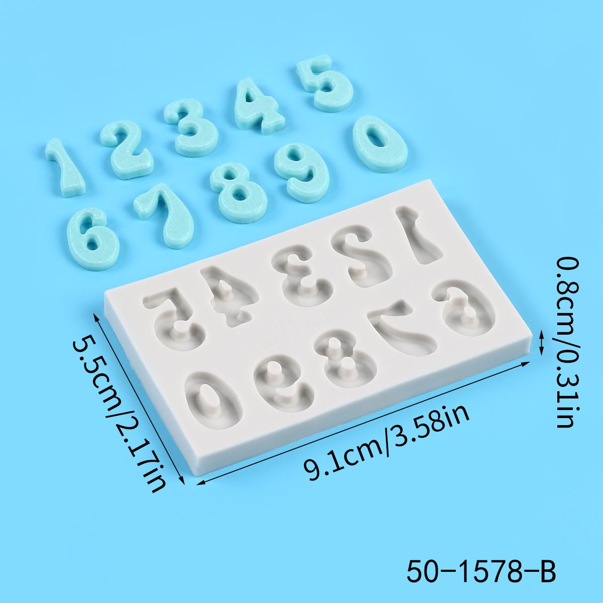 Alphabet Number Silicone Mold Cake Decorating Uppercase Lowercase Letter Fondant Chocolate Candy Sugarcraft Baking Mould
