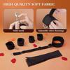 BDSM Bondage Restraint Kit for Couples – Adjustable Neck Collar Wrist Cuffs Set (SM Sex Toys for Women Men)