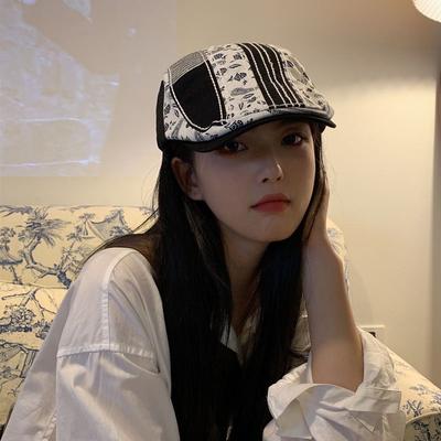 Harajuku Vintage Beret Cap for Women Japanese Trendy Unique Ins Style Niche European Style British Street Peaked Cap
