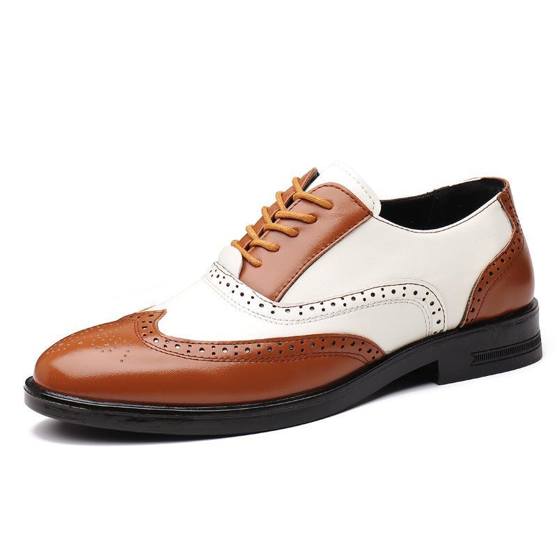 Men's Business Casual Brogues Trendy All-Match Youthful Large Size Spring Autumn Shoes