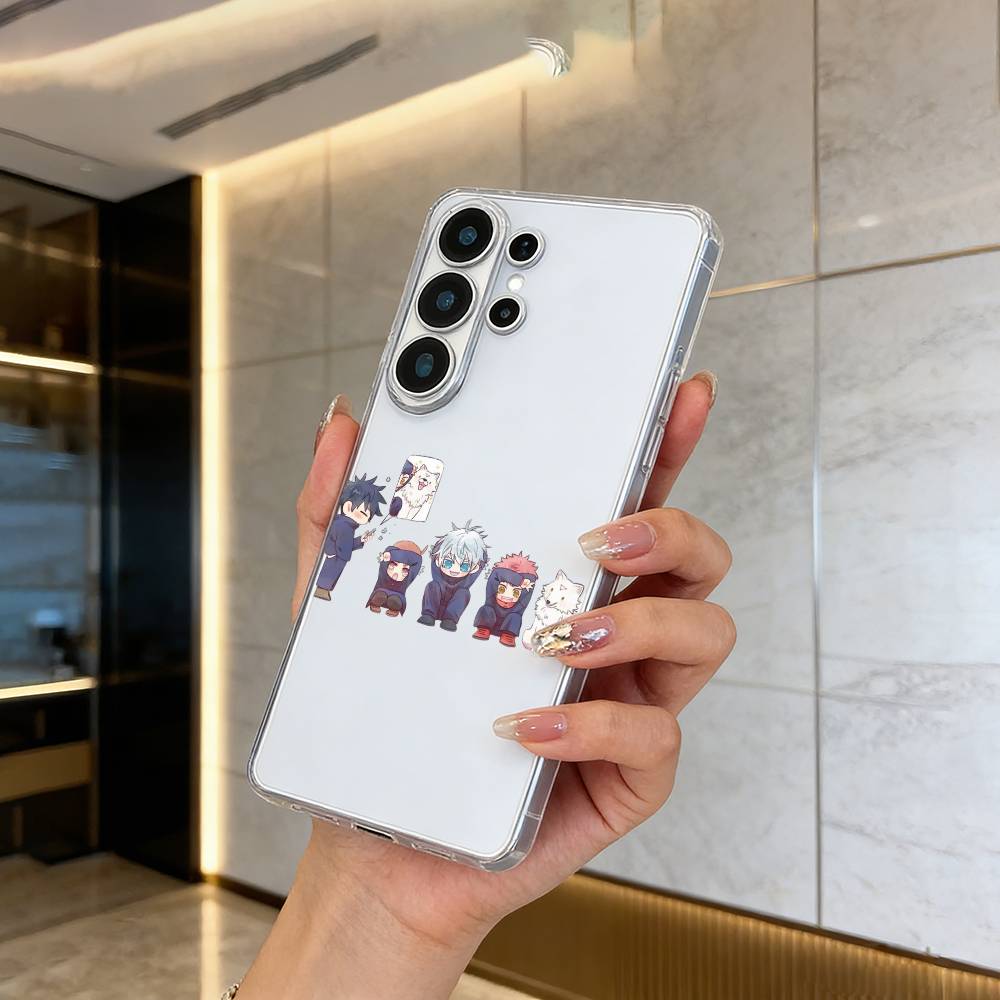 opular characters-J-Jujutsu K-aisen- Clear Soft Silicone Phone Case forSamsung S25, S24, S21, S22, S23, S30, Ultra, S20, Plus