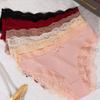 6pcs Female Summer Thin Pure Desire Sexy Lace Satin Transparent No Mark Comfortable Briefs