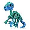 3D Printed Articulated Raptor Skeleton Figurine Dinosaur Bones Poseable ModelToy For Home Office Decors and Collector