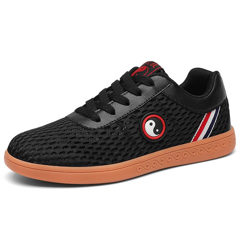 Tai Chi shoes wear-resistant beef tendon sole Tai Chi practice shoes breathable mesh Kung Fu martial arts shoes special white cloth shoes