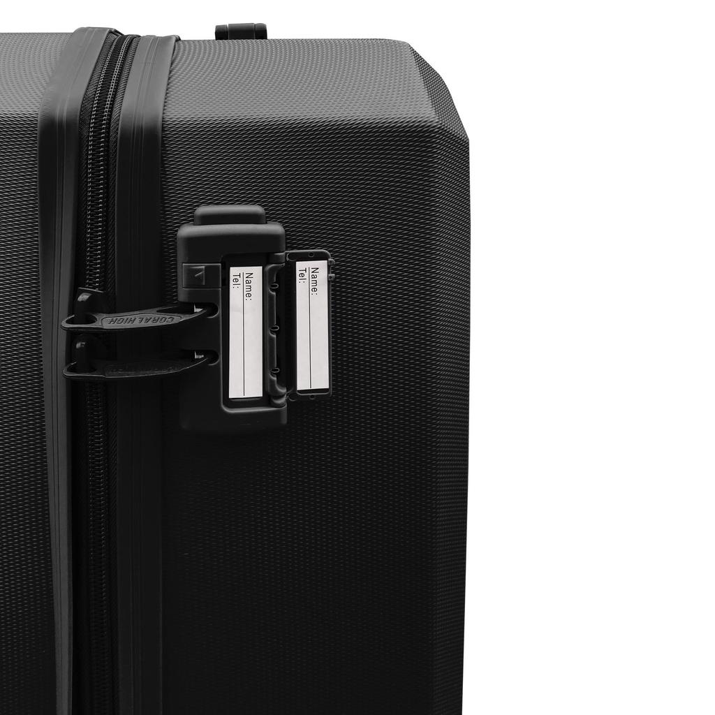 coral high Diamond ABS Schwarzer kleiner Koffer 16601