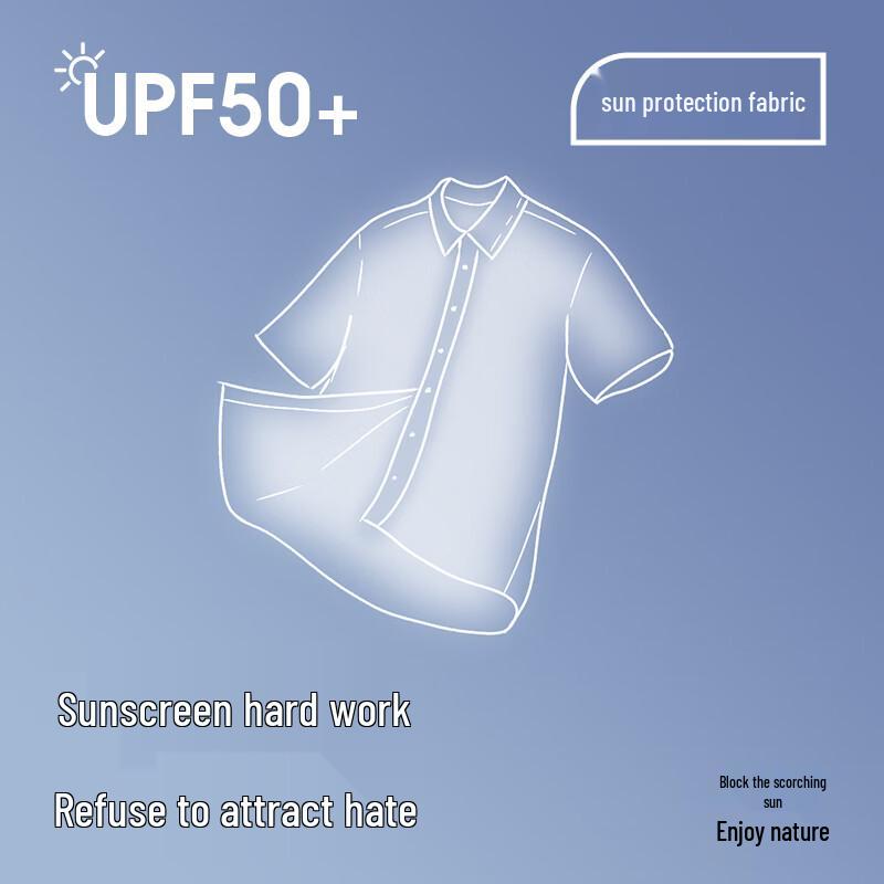 NVG·YOUNG Men's Short Sleeve Denim Shirt