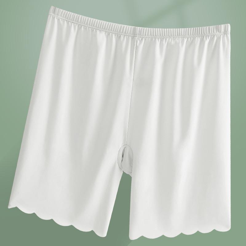 Women's High Waist Shorts Plus Size Ice Silk Safety Shorts Anti Chafing Invisible Seamless Underwear Shorts