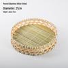 Handmade Bamboo Weaving Sieve Basket Storage and Snack Plate Set