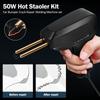 50W Plastic Welding Machine Hot Stapler Kit Plastic Welding Torch Heat Gun Soldering Iron Car Bumper Repair Tool