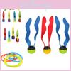 Set Giocattoli Colorati da Immersione per Bambini con Anelli d'Acqua Torpedo Divertimento in Piscina per Età da 3 a 6 Anni