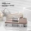 Transparent Desktop Toothbrush Holder and Cup Set