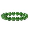 Natural Green Jade & Jasper Round Bead Bracelet