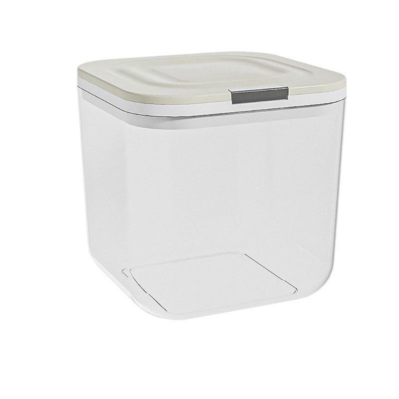 Covered Household Storage Box with Lid, See Through Plastic Organiser for Kitchen Cabinets and Laundry Room Use