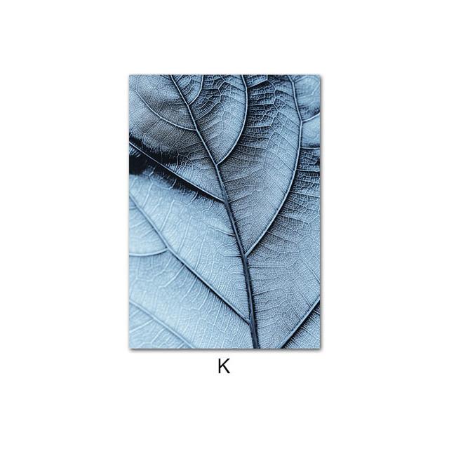 Blaue Pflanzen und Blumen Gemälde Löwenzahn Wandkunst Leinwand Gemälde Sukkulenten Wandbilder für Wohnzimmer Dekor Poster