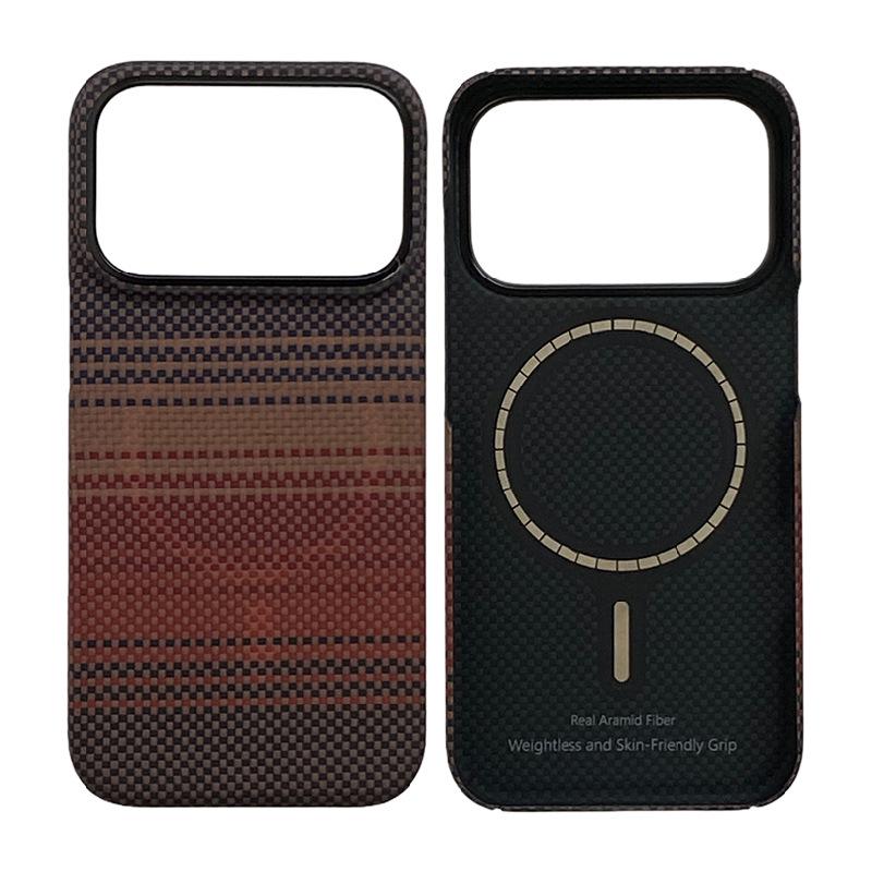 iPhone 17 Pro Kevlar Aramid Fiber Magnetic Case - Fingerprint Resistant